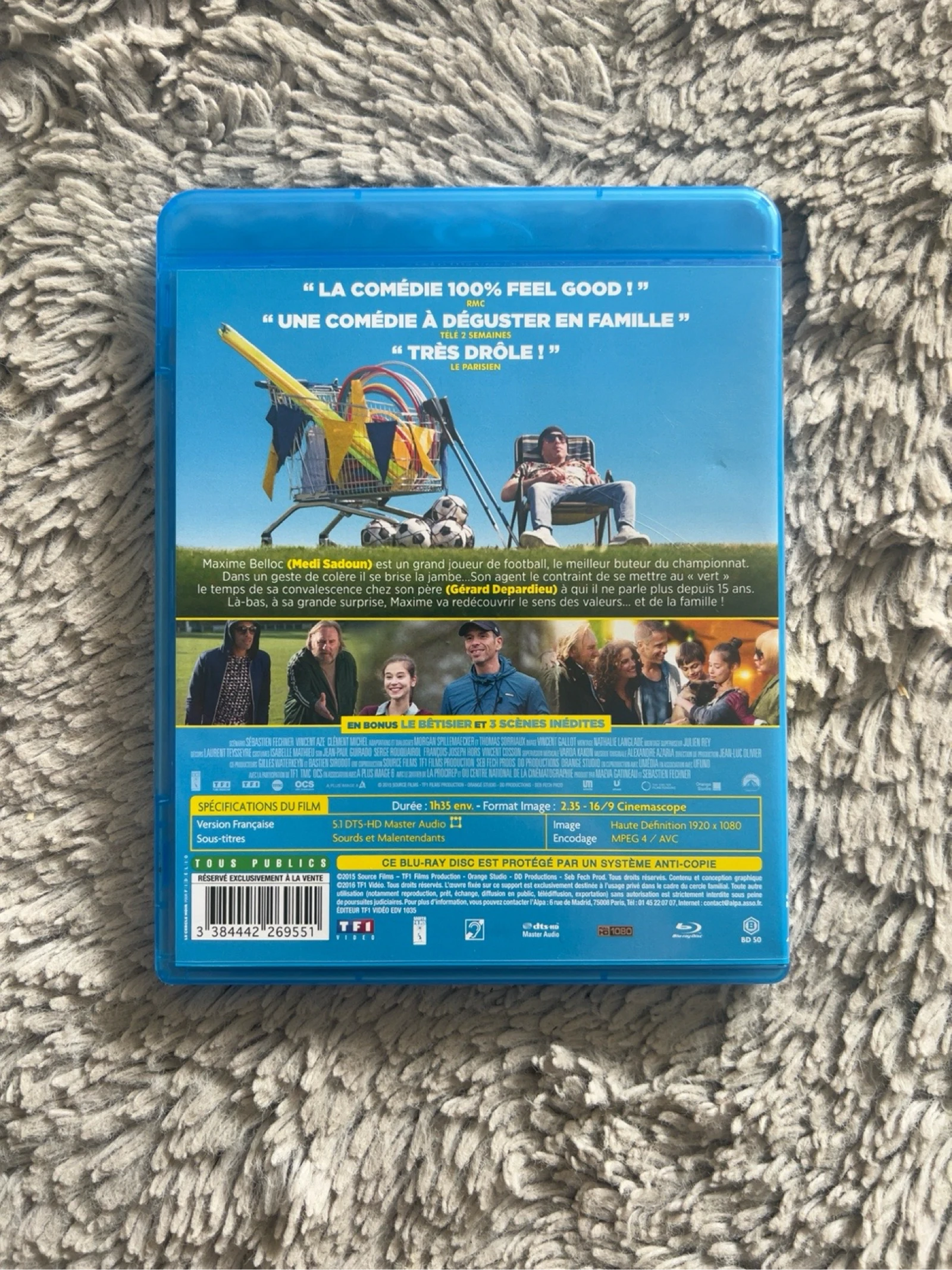 Blu-ray The Dream Team – Gérard Depardieu & Medi Sadoun – Family Comedy – Very Good Condition – photo 2